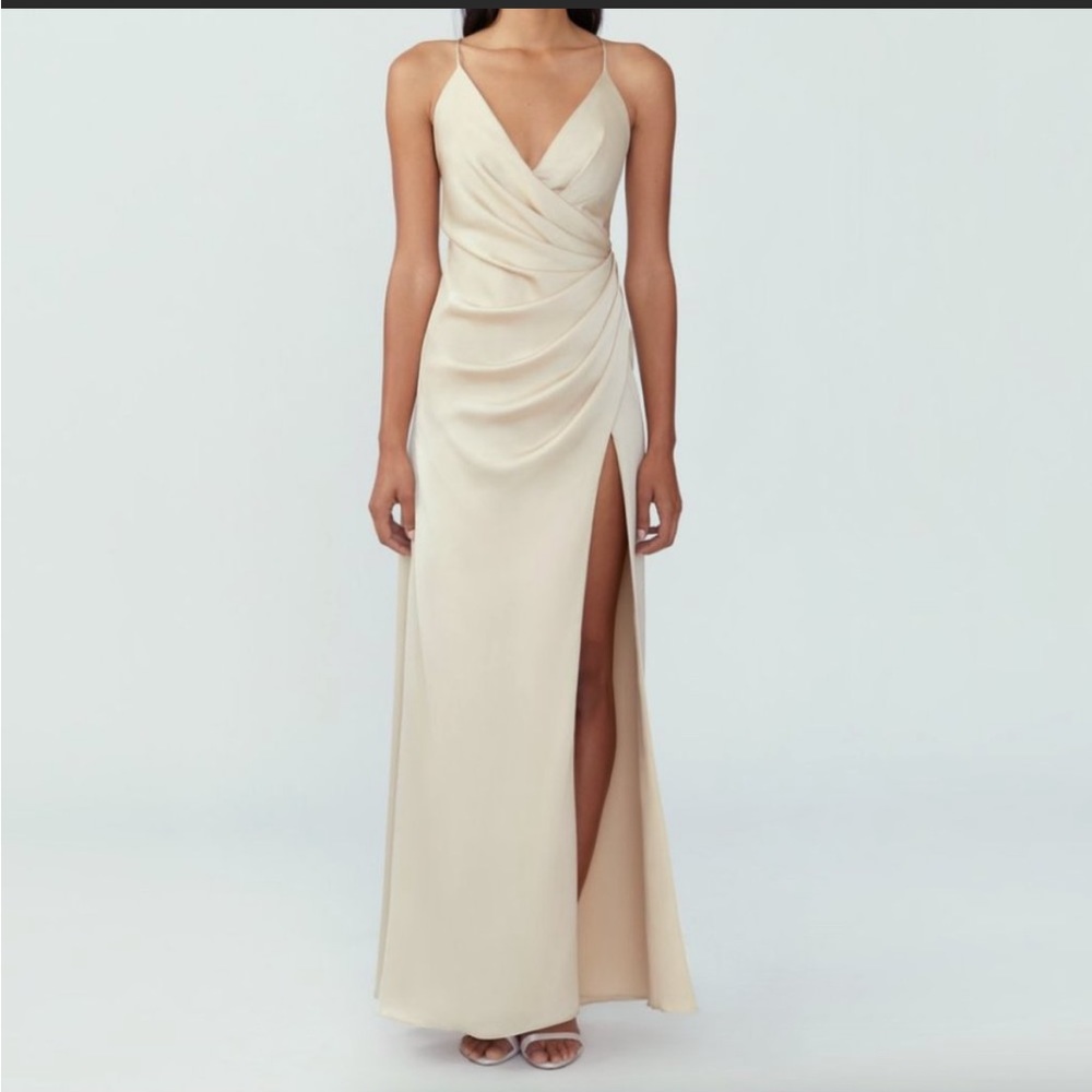 Fame and Partners Champagne Dress